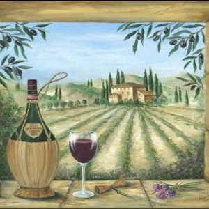 La Dolce Vita Framed Art, by Marilyn Dunlap 22.5 x 19.5